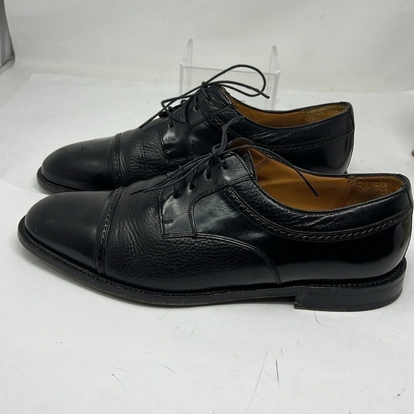 Mezlan Sz 10 Men’s Black Deerskin Leather Cap Toe Oxford Shoes main image 5